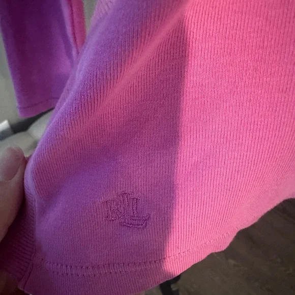 Ralph Lauren Women's Pink Long Sleeve Top size XL - Picture 4 of 6